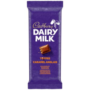 CADBURY DAIRY MILK Toffee Chocolate Bar, CADBURY DAIRY MILK Milk Chocolate with Toffee Pieces, Toffee Chocolate Bar, 90 g, CADBURY DAIRY MILK TOFFEE 90G 21