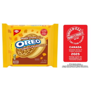 OREO, Maple Creme Sandwich Cookie, Made with Real Quebec Maple Syrup, 261 g