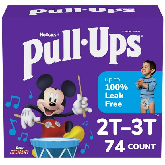 Pull-Ups Boys' Potty Training Pants, Giga Pack, Size: 2T - 6T | 74-48 Count