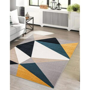 ECARPET Washable Modern Abstract Area Rug for Living Room, Bedroom, Kitchen, Hallway