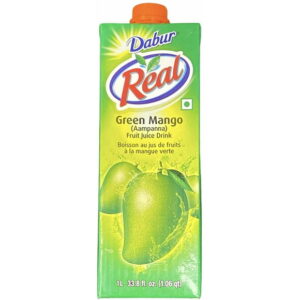 Dabur Real Aampanna Fruit Juice Drink, 10% green(raw) mango juiceMade from the best quality green (raw) mangoYou can inculcate the goodness of these healthy fruit juice in your daily life with the various fruit juice moctail or cocktail receipees