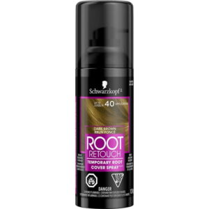 Schwarzkopf Root Retouch Temporary Root Cover Spray, Dark Brown, Dark Brown, 120g