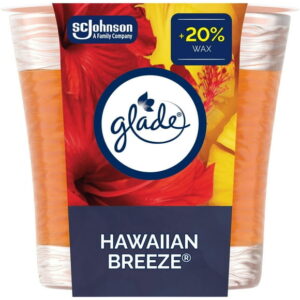 Glade® Scented Candle Air Freshener, Hawaiian Breeze, 1-Wick Candle