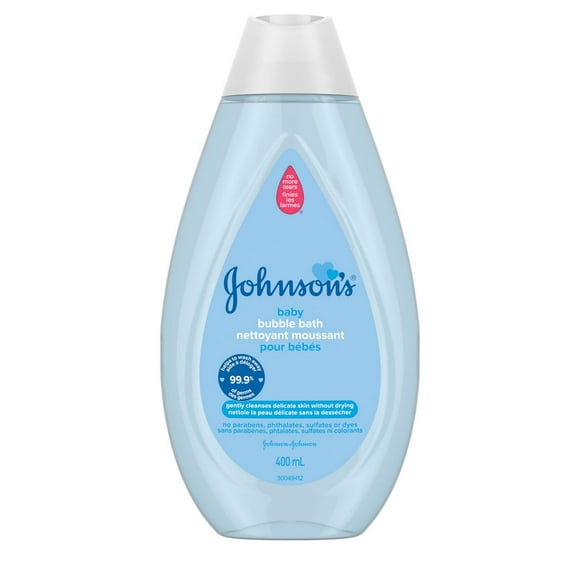 Johnsons Tear-Free Baby Bubble Bath - gently cleanses skin, 400 mL