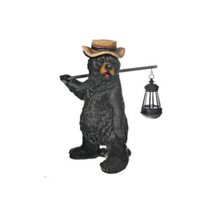 IH Casa Decor Polyresin Bear With Lantern This Lil Light Of Mine 16.5"