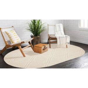 ECARPET Jute Style Area Rug for Bedroom, Living Room, Dining Room Tosca Collection