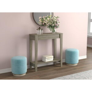 Safdie & Co. Console Table 31L Dark Taupe 1 Shelf