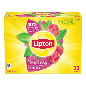 Lipton Raspberry Iced Tea 12 x 340mL, Cans, 12 x 340 mL
