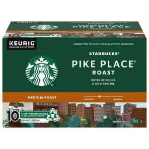 STARBUCKS® Pike Place® Roast Medium Roast Ground Coffee K-Cup® Pods 10 ct Box, 10 EA