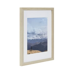 hometrends Gallery Natural Picture Frame, 11" x 14"/8" x 10, 11" x 14" Matted to 8" x 10"