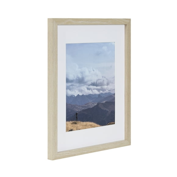 hometrends Gallery Natural Picture Frame, 11" x 14"/8" x 10, 11" x 14" Matted to 8" x 10"