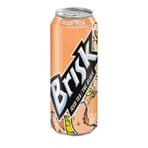 Brisk Peach Iced Tea 710mL, Can, 710 mL