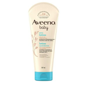 Aveeno Baby Lotion Daily Moisturizing Cream for baby's Sensitive Skin - natural oat, Fragrance Free, 227 mL