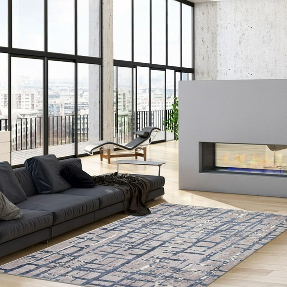 Ecarpet Modern Indoor Area Rug for Living Room Dining Room Anitra Collection