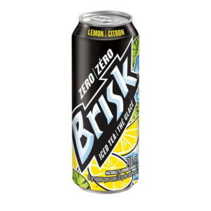 Brisk Zero Lemon Iced Tea 710 mL, Can, 710 mL