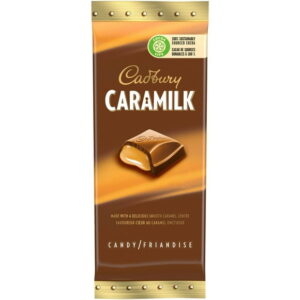Cadbury Caramilk Chocolatey Candy Bar, Caramel, 100 g