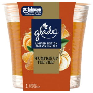 Glade® Scented Candle Air Freshener, Golden Pumpkin and Spice, 1-Wick Candle