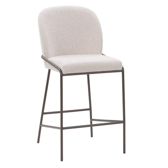 CorLiving Blakeley Contemporary Upholstered Indoor Counter Height Bar Stool with Metal Legs Sold Individually