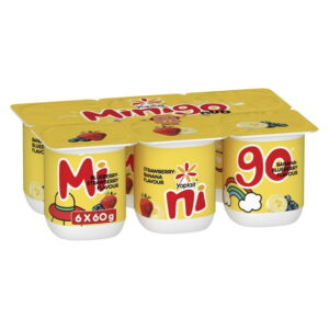 Yop 2% Minigo Duo, Variety Pack, Kids Snack, 6 x 60g