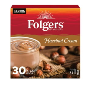 FG HLZNUT CRM 30CT, FOLGERS FG HLZNUT CRM 30CT