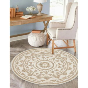 ECARPET Jute Style Area Rug for Bedroom, Living Room, Dining Room Finley Collection