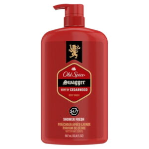 Old Spice Men's Body Wash Pump, Swagger Scent of Confidence, 987ML