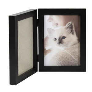 hometrends Gallery Black Hinged Double Picture Frame, 5" x 7"
