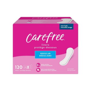 Carefree Acti-Fresh Body Shape Panty Liners Regular Pack of 120 Liners, 120 Panty Liners