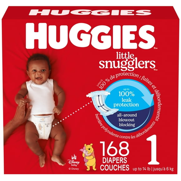 Huggies Little Snugglers Baby Diapers, Mega Colossal Pack, Size NB-5, Count 144-104, Sizes: N-5 | 144-104 Count