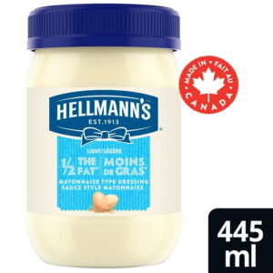 Hellmann's Half Fat Light Mayonnaise Type Dressing, 445mL, 445 ml
