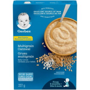 GERBER® Stage 2 Multigrain Oatmeal Baby Cereal 227 g, 227 GR