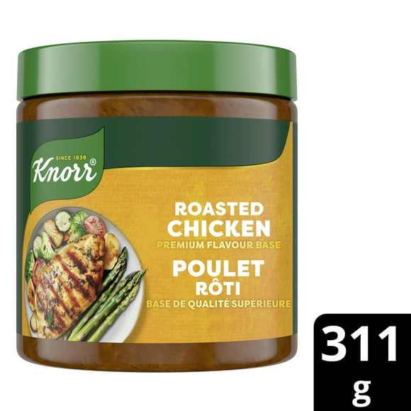 Knorr Premium Roasted Chicken Flavour Bouillon Base Paste 311g | Versatile & Easy to Use, KNORR ROASTED CHICKEN FLAVOUR BASE