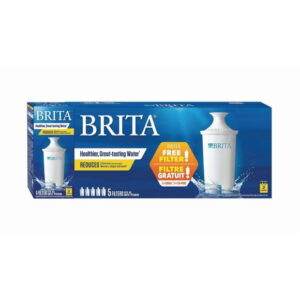 Brita Water Filter Pitcher Advanced Replacement Filter, 5 Count +1 Bonus