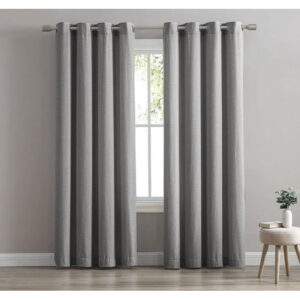Faux Linen Single Window Panel
