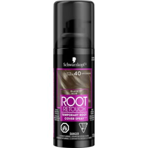 Schwarzkopf Root Retouch Temporary Root Cover Spray, Black, Black, 120g