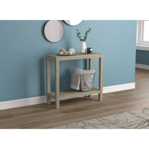 Safdie & Co. Console Table 26L Dark Taupe 1 Shelf