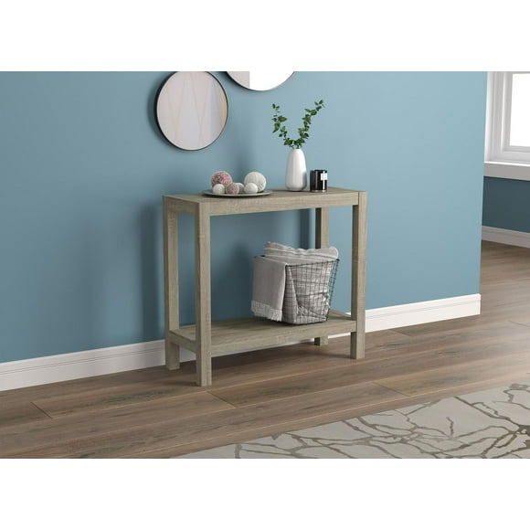Safdie & Co. Console Table 26L Dark Taupe 1 Shelf