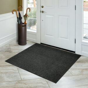 Mainstays 3'X4' Platinum Charcoal Needlepunch Doormat