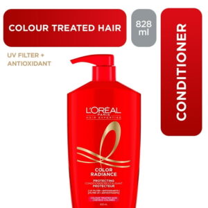 L'Oréal Paris Hair Expertise Color Radiance Conditioner, Nourishes And Protects Hair To Extend Its Vibrancy, 828 mL