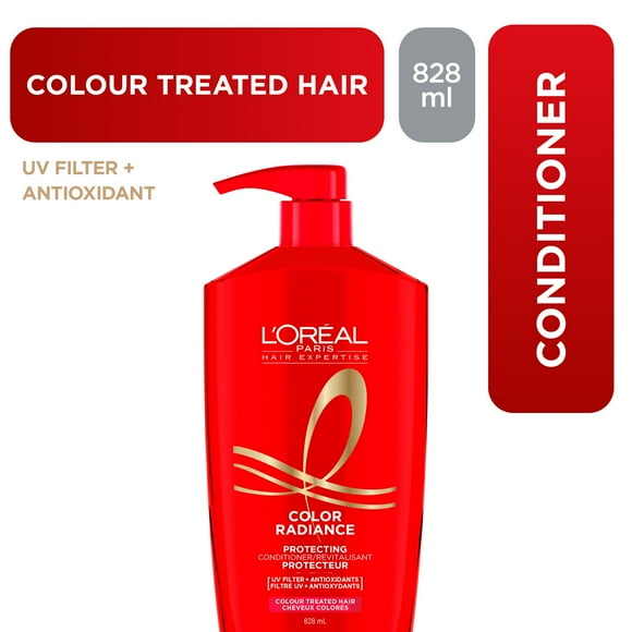 L'Oréal Paris Hair Expertise Color Radiance Conditioner, Nourishes And Protects Hair To Extend Its Vibrancy, 828 mL