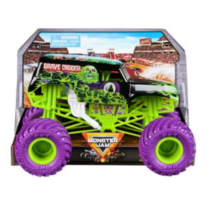 Monster Jam, Official Grave Digger Monster Truck, Collector Die-Cast Vehicle, 1:24 Scale, Kids Toys for Boys and Girls Ages 3 and up