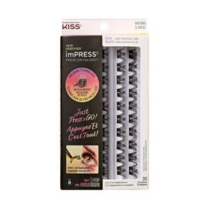KISS ImPRESS Press-On Falsies Eyelashes Refill Pac Refill Pack - Curly - 30 Lash Clusters, KISS ImPRESS Nails