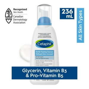 Cetaphil Gentle Foaming Cleanser | Removes Dirt, Oil and Makeup | For Sensitive Skin | 236ml, Fragrance-Free