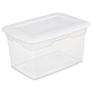 Sterilite 18.9 Liter White Storage Box, 18.9 Liter