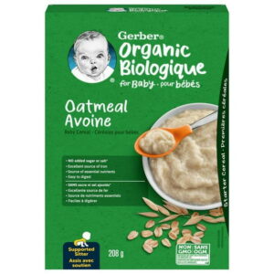 GERBER Organic Baby Cereal Oatmeal 208 g, 208g