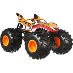 Hot Wheels Monster Trucks, Oversized Monster Truck in 1:24 Scale, Tiger Shark