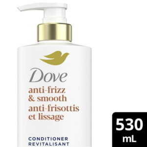 Dove Anti Frizz Smooth Hair care for Frizz-Prone Hair with Liquid Bio-Protein Care and Shea Butter 530mL, 530 ML