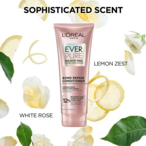L'Oreal Paris EverPure Bond repair conditioner, Sulfate Free, Vegan, Strengthen Hair Inside & Out, 200 mL