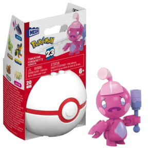MEGA Pokémon Tinkatink Building Toy Kit, Poseable Action Figure with Poké Ball (20 Pieces) for Kids