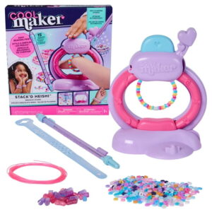 Cool Maker, Stackd Heishi Studio Bracelet Making Kit with Easy Beading Pen & over 1200 Beads for Bracelets, Makes 15, Arts and Crafts Kids Toys for Girls Ages 7 and up